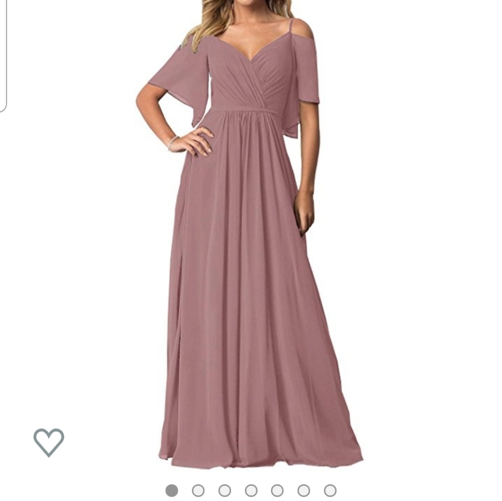 Size 14 blush pink bridesmaid dress
